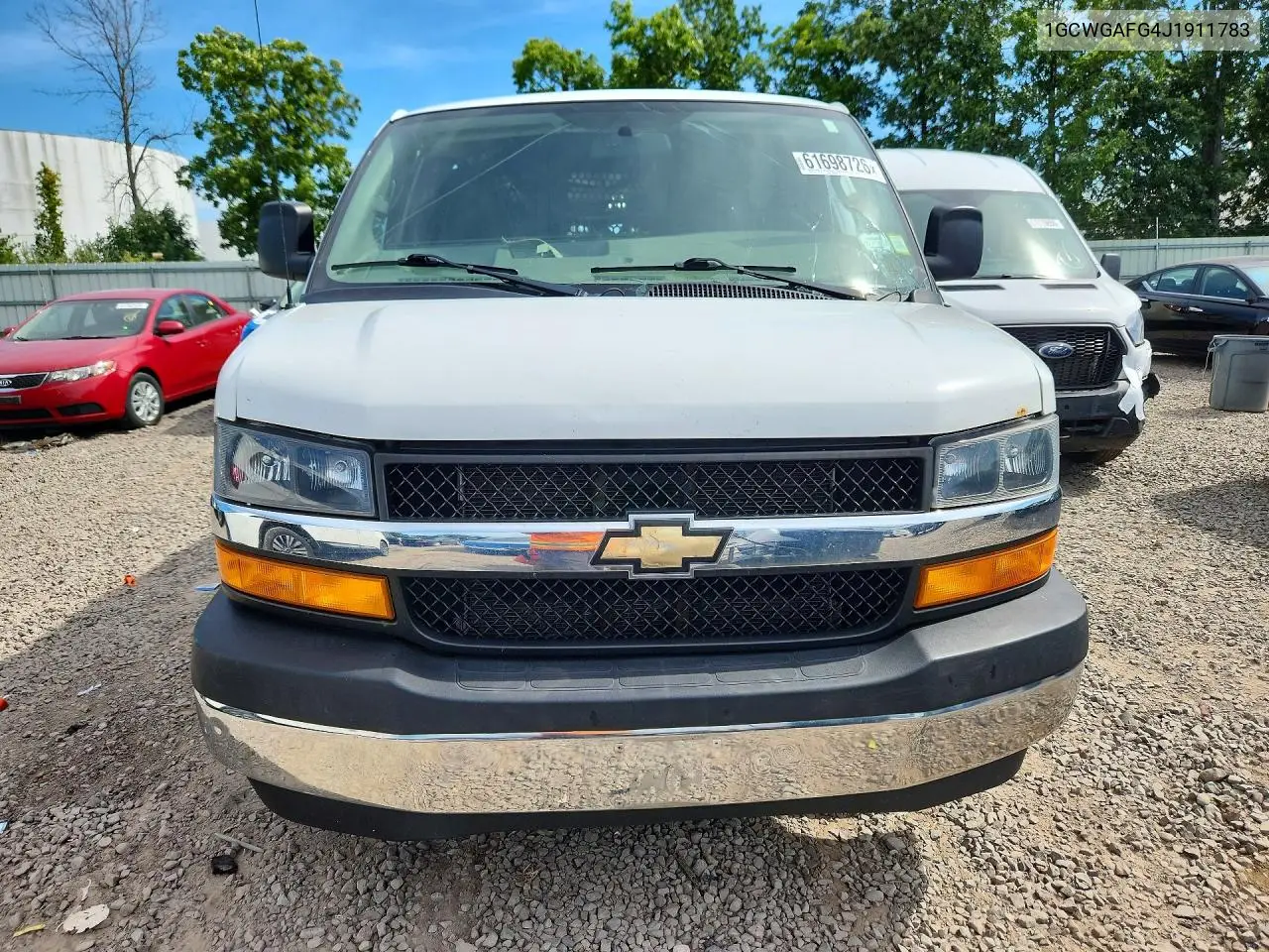 2018 Chevrolet Express G2500 VIN: 1GCWGAFG4J1911783 Lot: 61698726