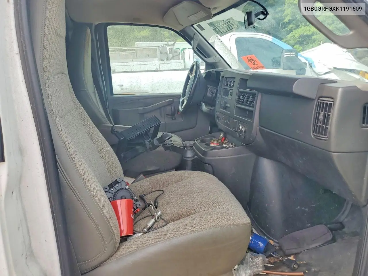 2019 Chevrolet Express G3500 VIN: 1GB0GRFGXK1191609 Lot: 56550546