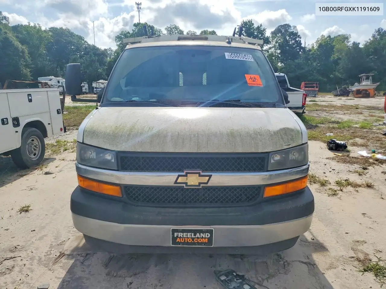 2019 Chevrolet Express G3500 VIN: 1GB0GRFGXK1191609 Lot: 56550546