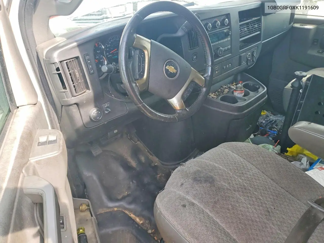 2019 Chevrolet Express G3500 VIN: 1GB0GRFGXK1191609 Lot: 56550546