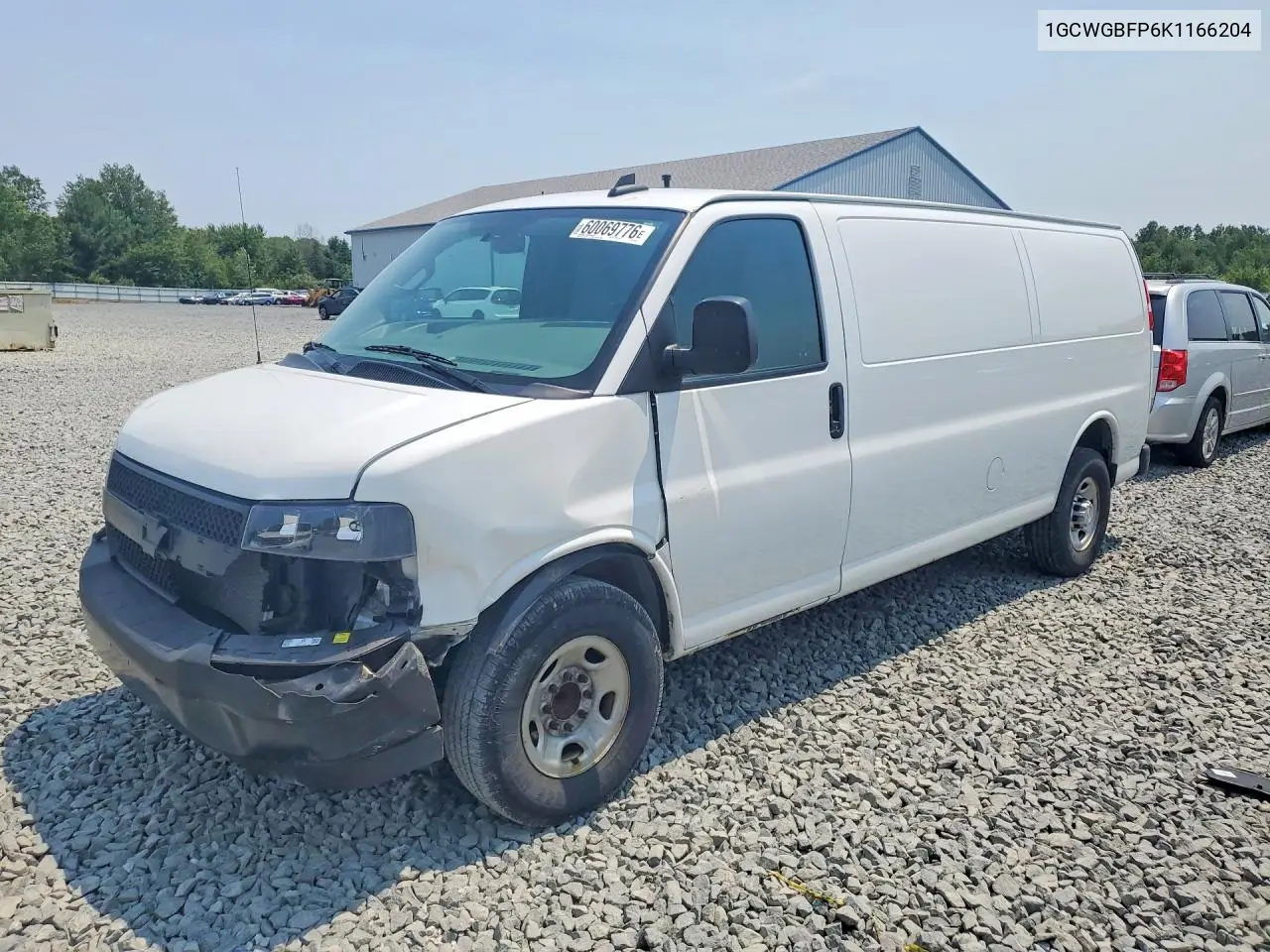 2019 Chevrolet Express G2500 VIN: 1GCWGBFP6K1166204 Lot: 60069776
