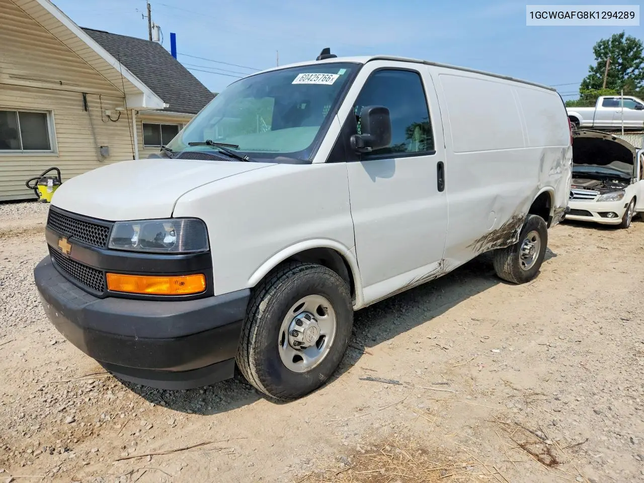 2019 Chevrolet Express G2500 VIN: 1GCWGAFG8K1294289 Lot: 60425766