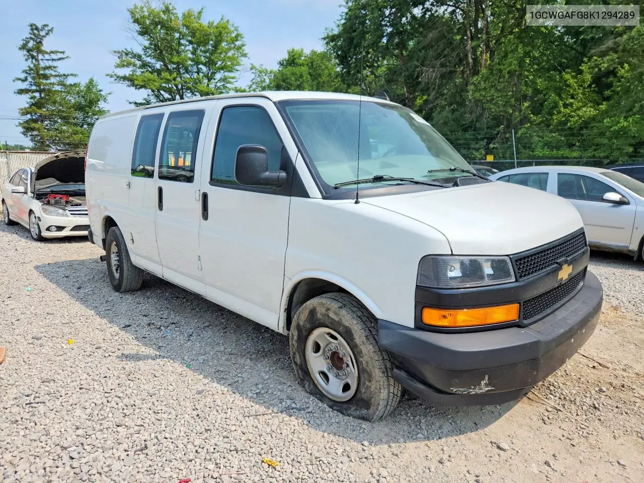 2019 Chevrolet Express G2500 VIN: 1GCWGAFG8K1294289 Lot: 60425766