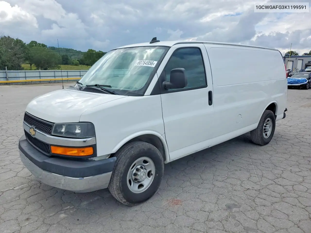 2019 Chevrolet Express G2500 VIN: 1GCWGAFG3K1199591 Lot: 60764956