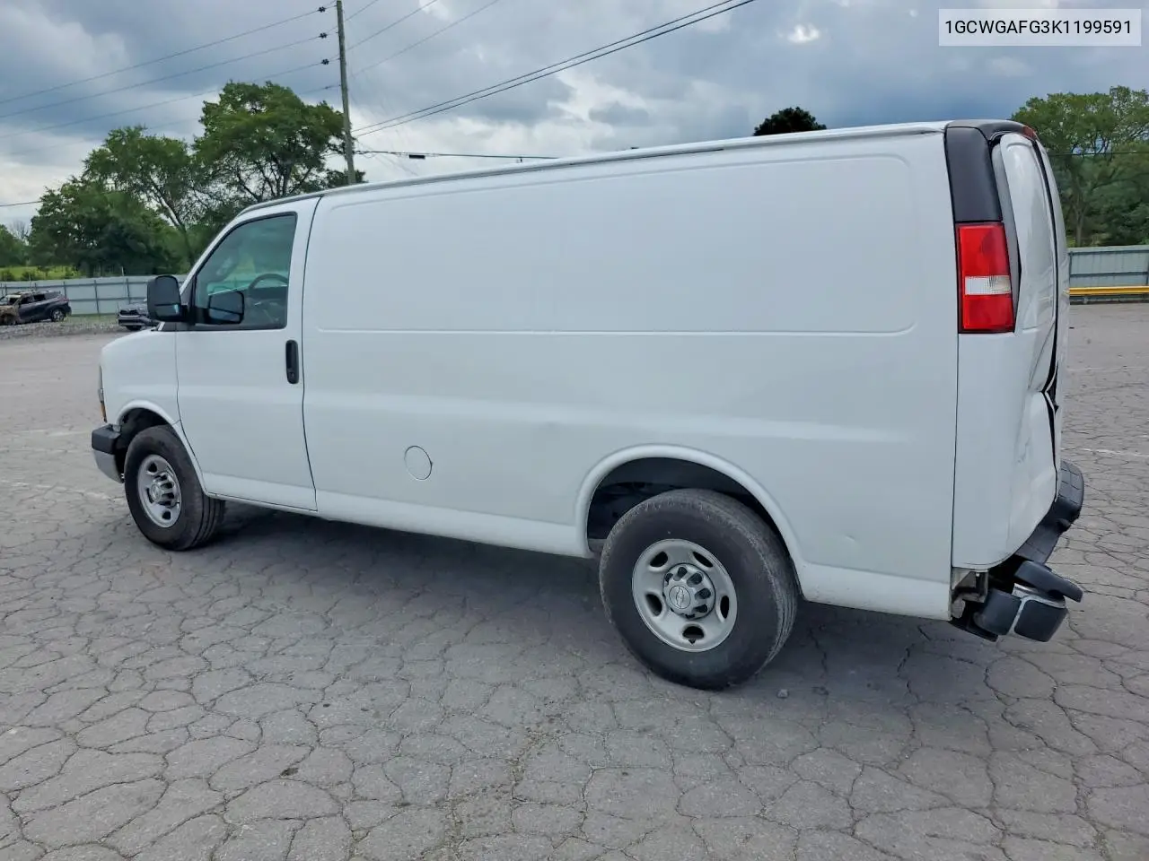 2019 Chevrolet Express G2500 VIN: 1GCWGAFG3K1199591 Lot: 60764956