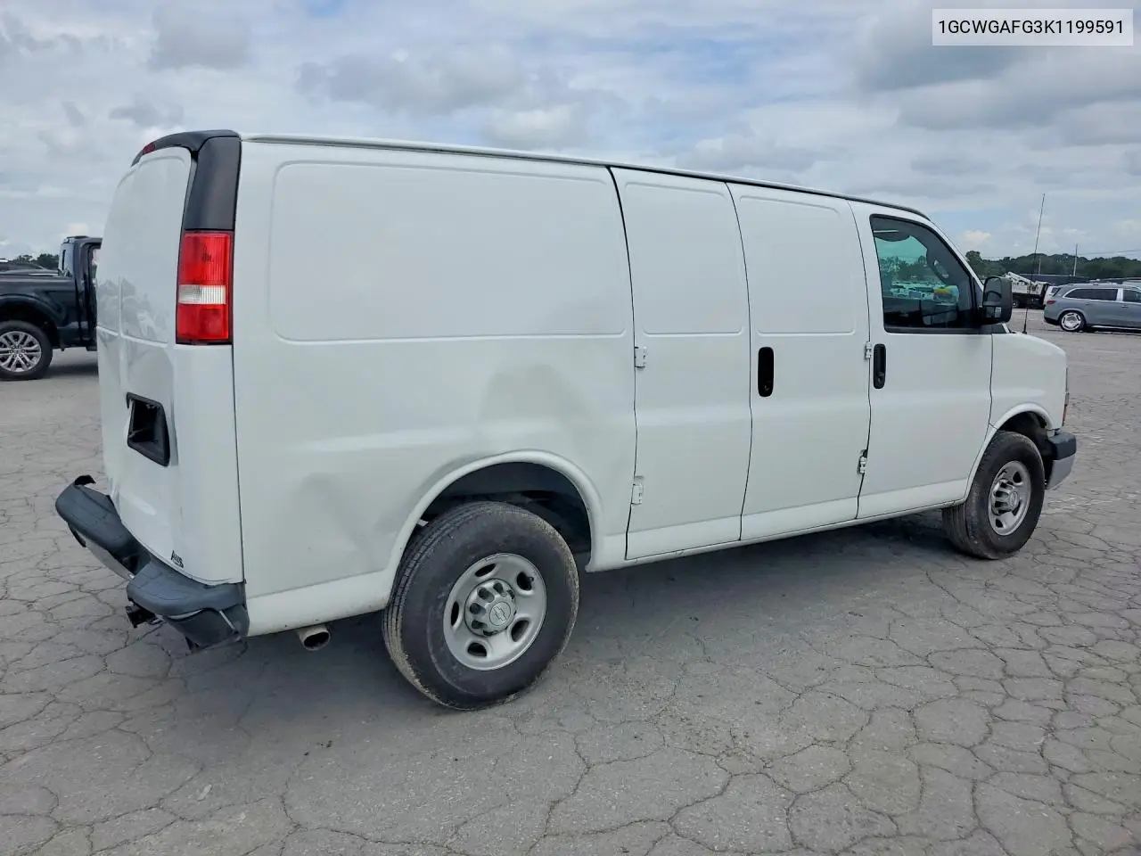 2019 Chevrolet Express G2500 VIN: 1GCWGAFG3K1199591 Lot: 60764956