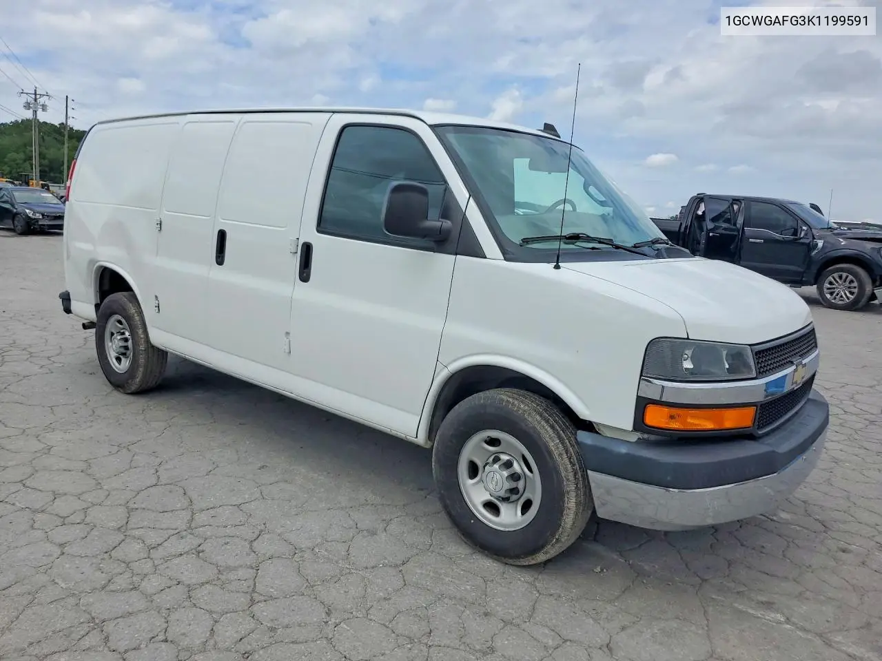 2019 Chevrolet Express G2500 VIN: 1GCWGAFG3K1199591 Lot: 60764956