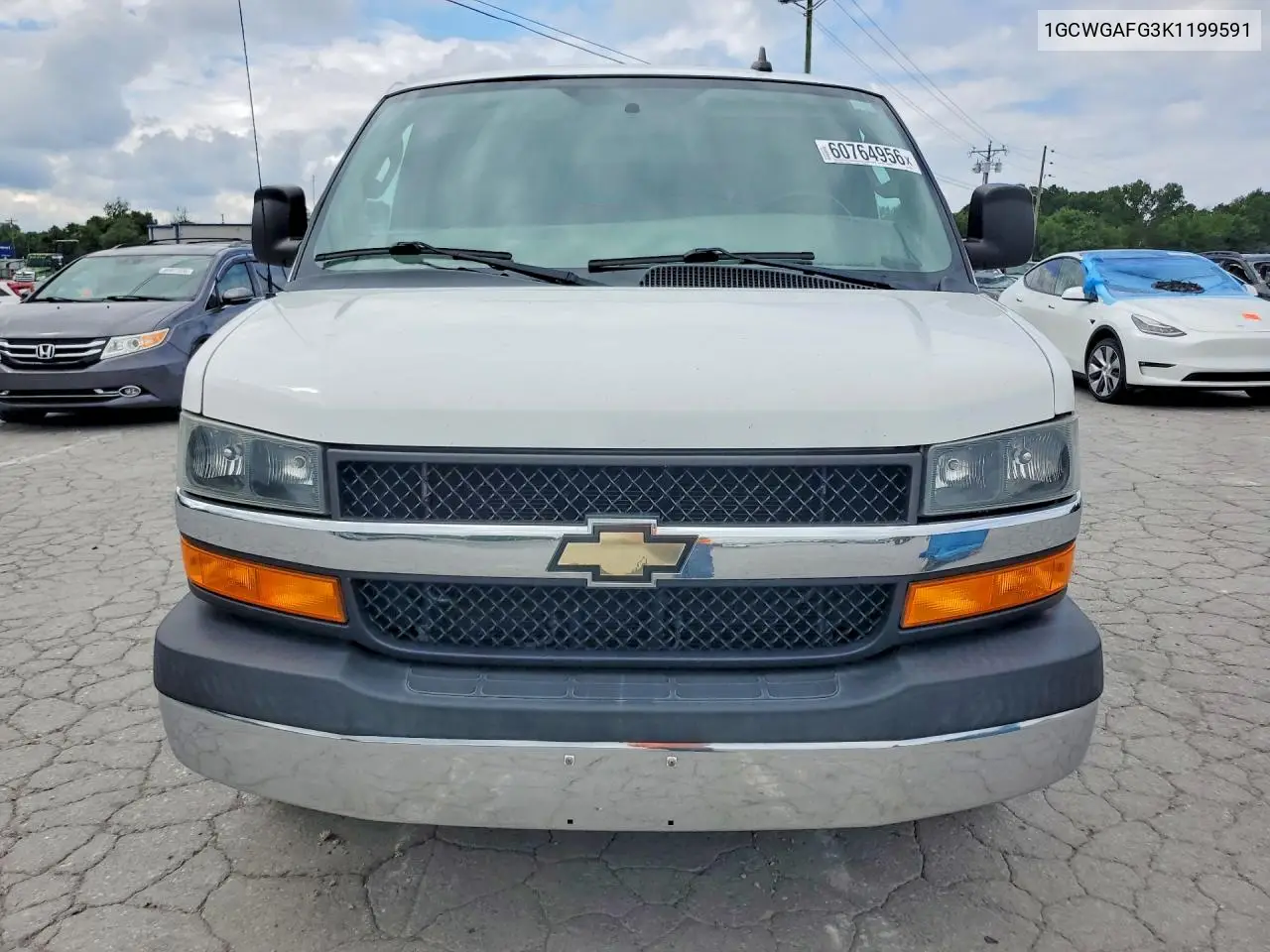 2019 Chevrolet Express G2500 VIN: 1GCWGAFG3K1199591 Lot: 60764956