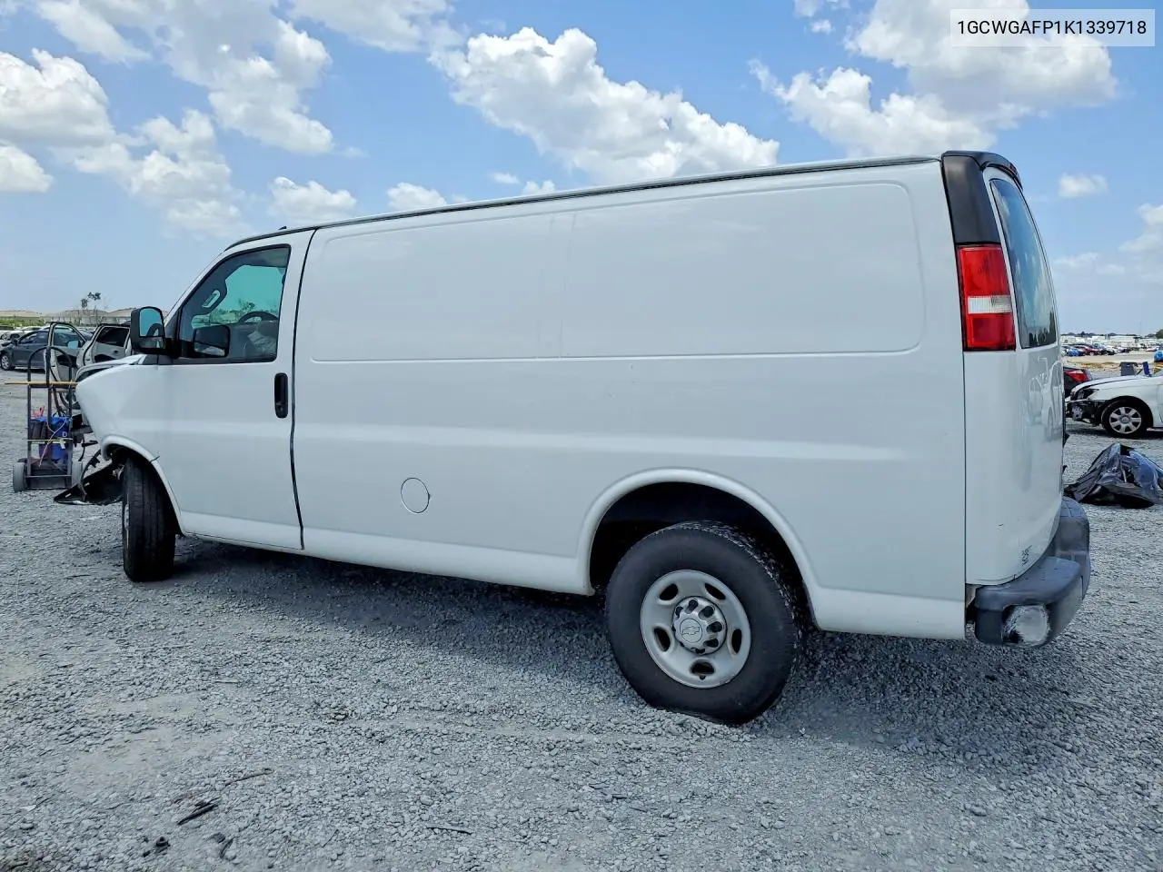 2019 Chevrolet Express 2500 Cargo Delivery Van VIN: 1GCWGAFP1K1339718 Lot: 60775266