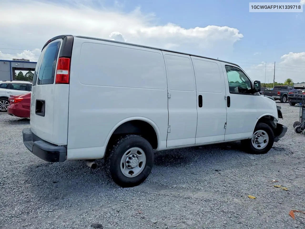 2019 Chevrolet Express 2500 Cargo Delivery Van VIN: 1GCWGAFP1K1339718 Lot: 60775266