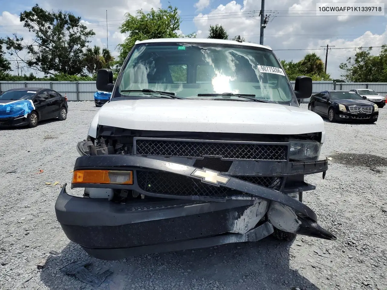 2019 Chevrolet Express 2500 Cargo Delivery Van VIN: 1GCWGAFP1K1339718 Lot: 60775266