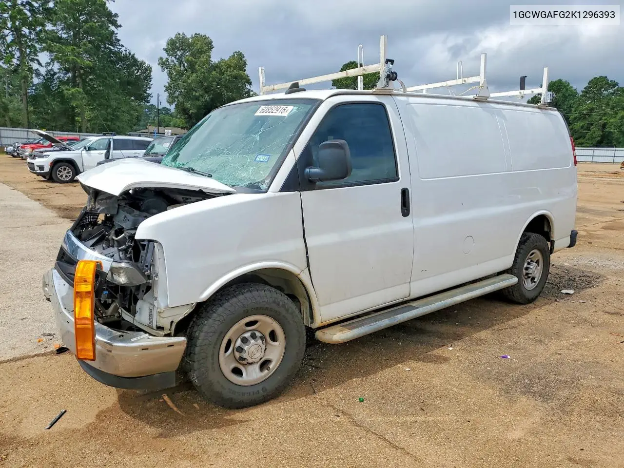 2019 Chevrolet Express 2500 Cargo Delivery Van VIN: 1GCWGAFG2K1296393 Lot: 60852916