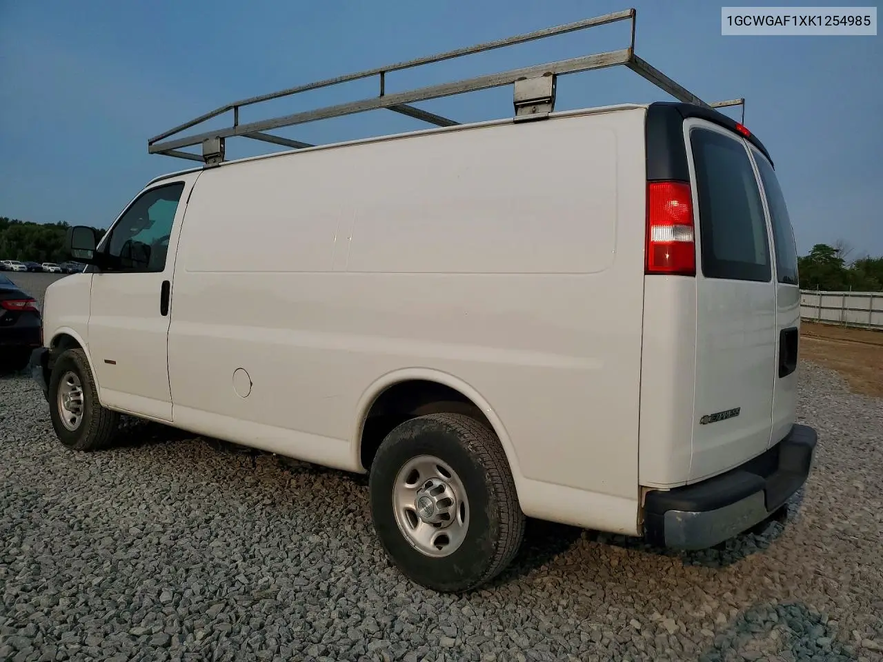2019 Chevrolet Express G2500 VIN: 1GCWGAF1XK1254985 Lot: 60897556