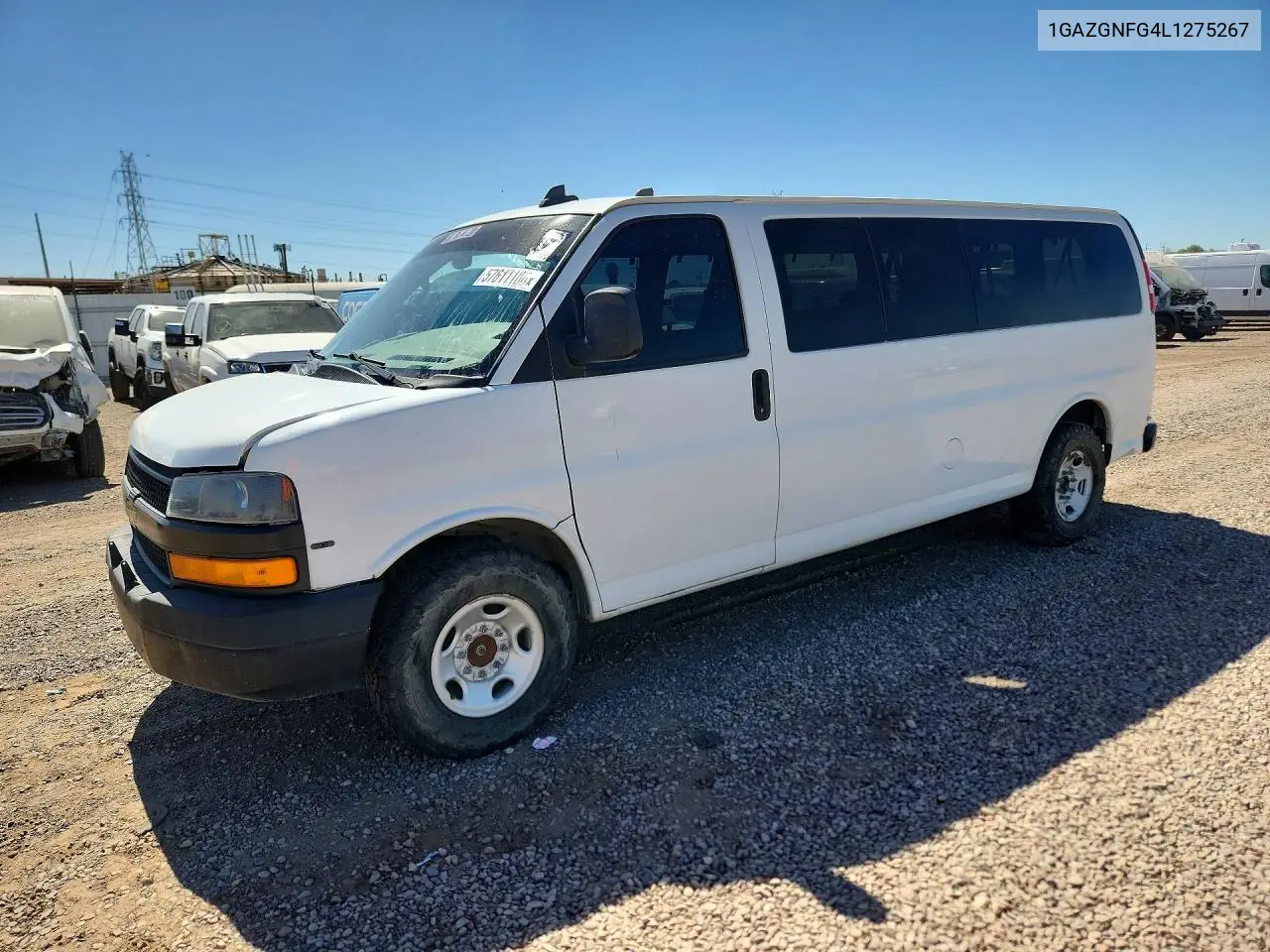 2020 Chevrolet Express G3500 Ls Passenger Van VIN: 1GAZGNFG4L1275267 Lot: 57611106