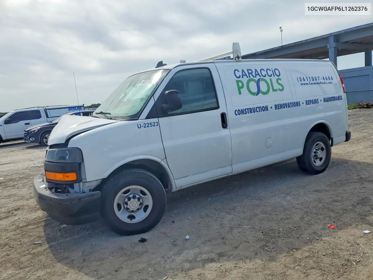 2020 Chevrolet Express G2500 VIN: 1GCWGAFP6L1262376 Lot: 60151046