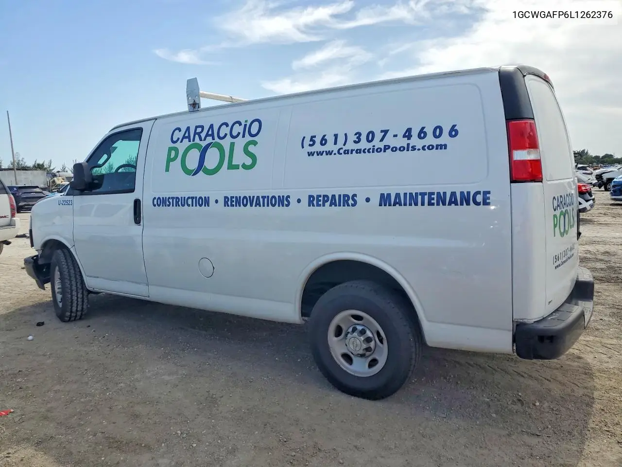 2020 Chevrolet Express G2500 VIN: 1GCWGAFP6L1262376 Lot: 60151046