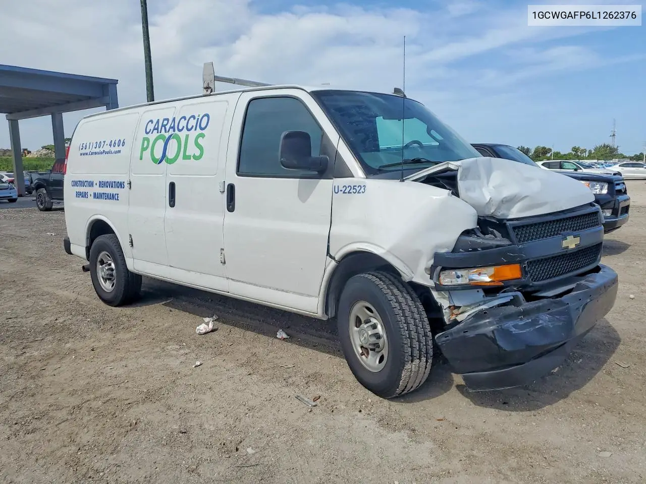 2020 Chevrolet Express G2500 VIN: 1GCWGAFP6L1262376 Lot: 60151046