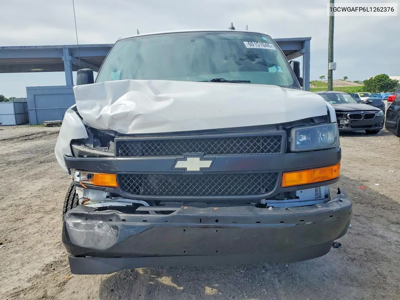 2020 Chevrolet Express G2500 VIN: 1GCWGAFP6L1262376 Lot: 60151046