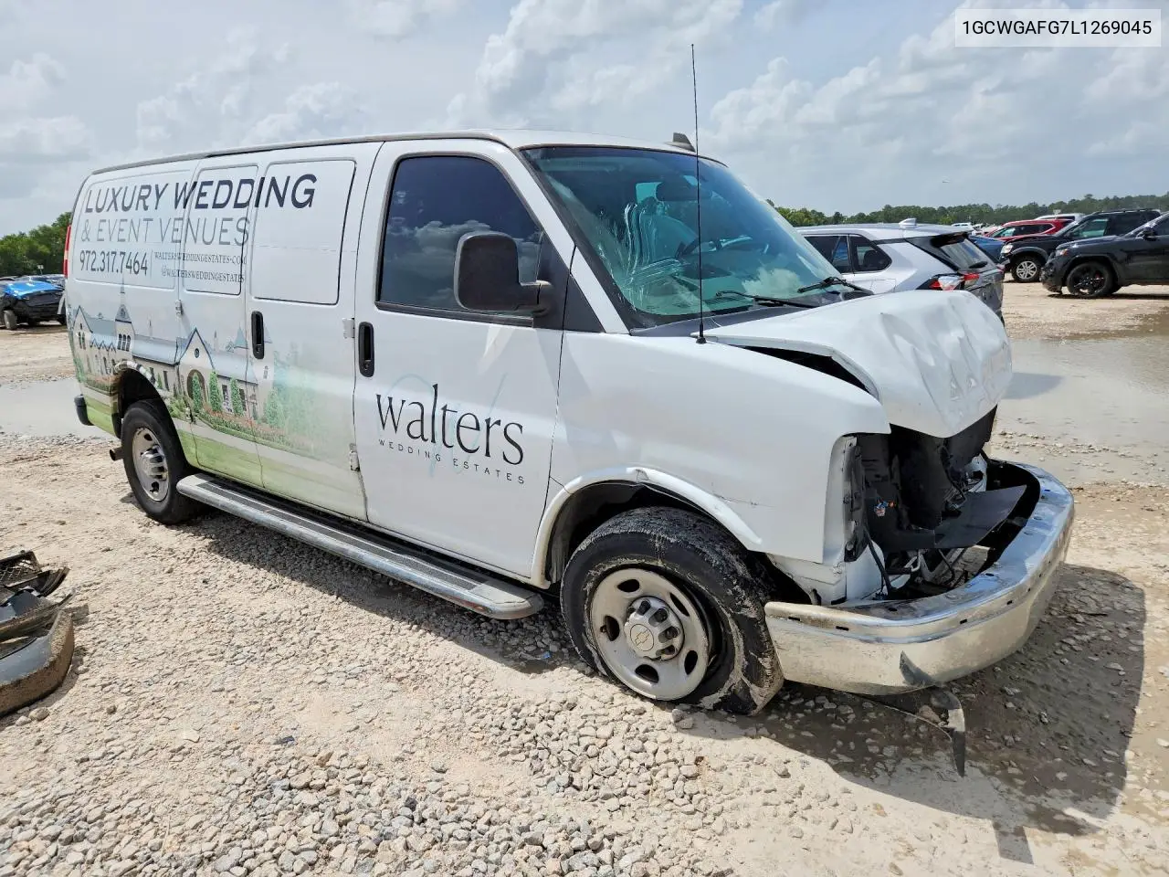 2020 Chevrolet Express G2500 VIN: 1GCWGAFG7L1269045 Lot: 61317056