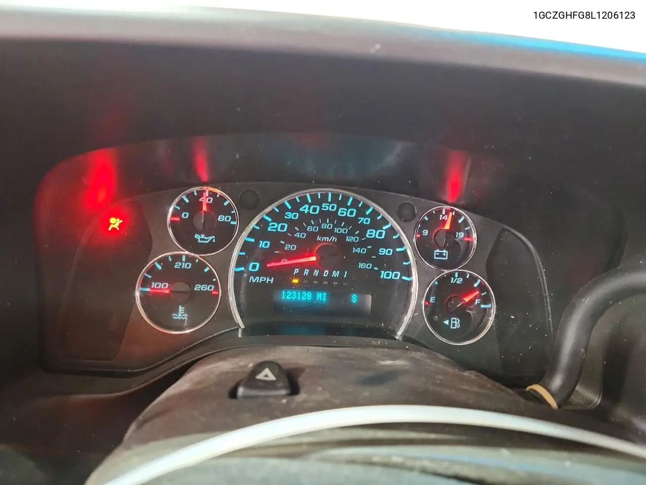 2020 Chevrolet Express Van VIN: 1GCZGHFG8L1206123 Lot: 61357596