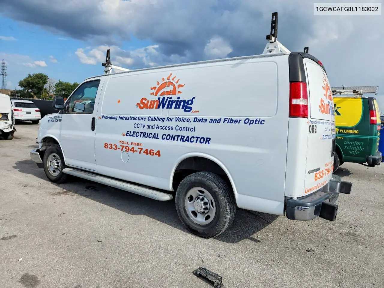 2020 Chevrolet Express G2500 VIN: 1GCWGAFG8L1183002 Lot: 61793816