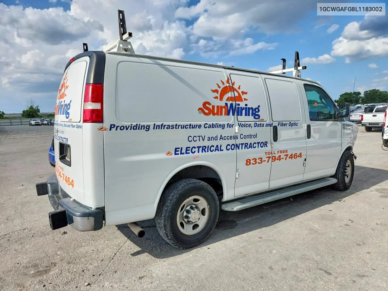 2020 Chevrolet Express G2500 VIN: 1GCWGAFG8L1183002 Lot: 61793816