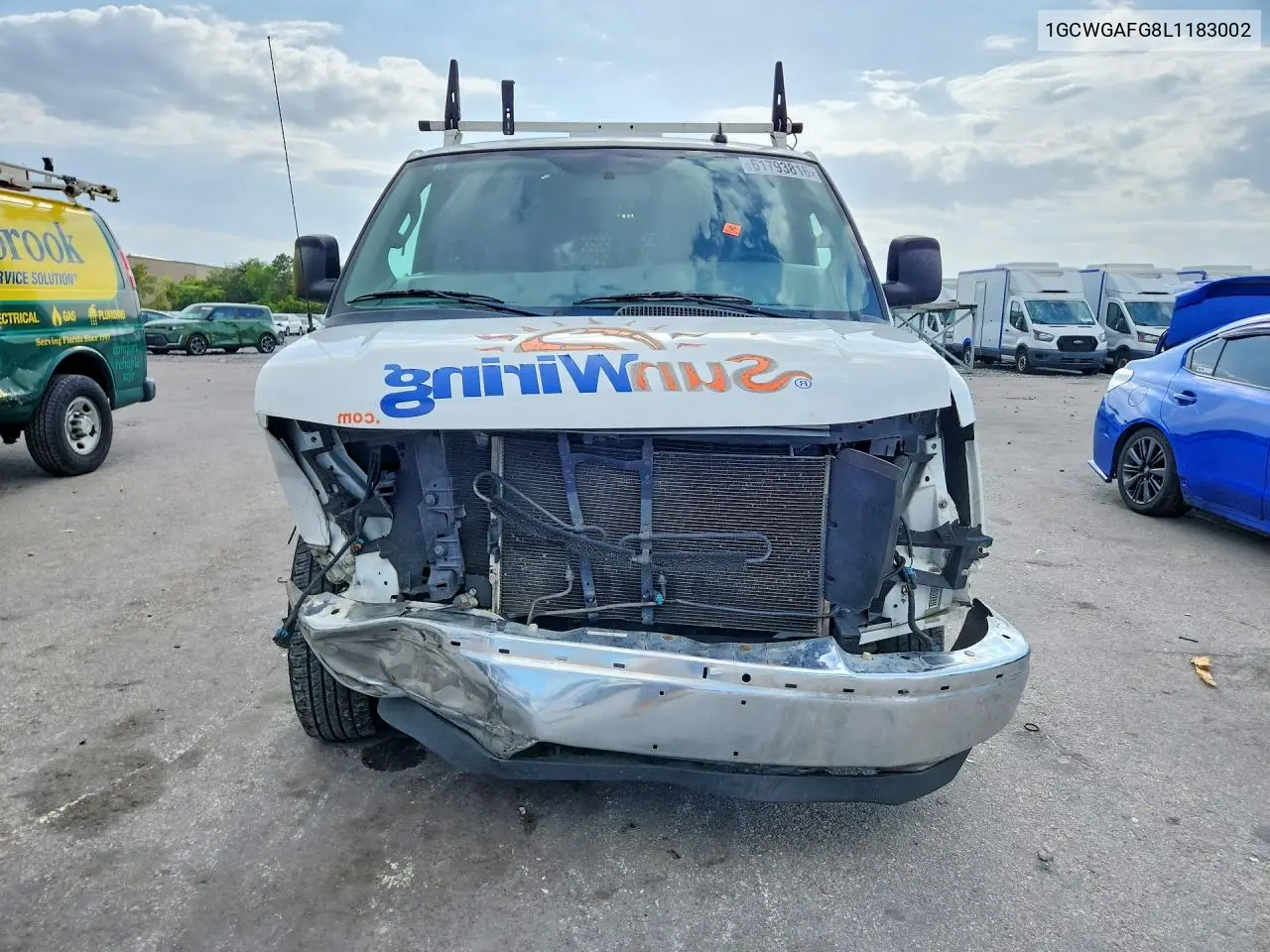 2020 Chevrolet Express G2500 VIN: 1GCWGAFG8L1183002 Lot: 61793816