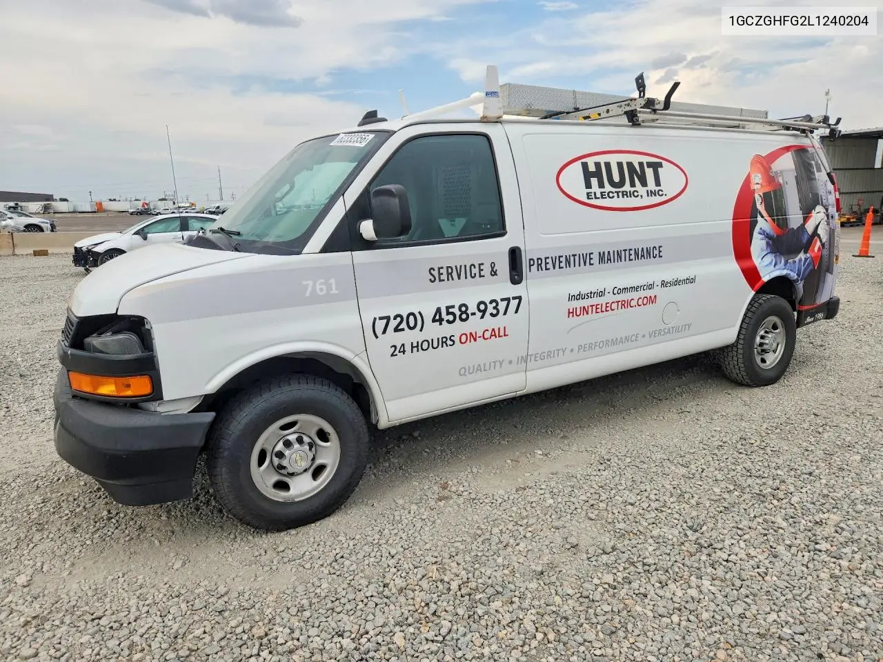 2020 Chevrolet Express G3500 VIN: 1GCZGHFG2L1240204 Lot: 62332356