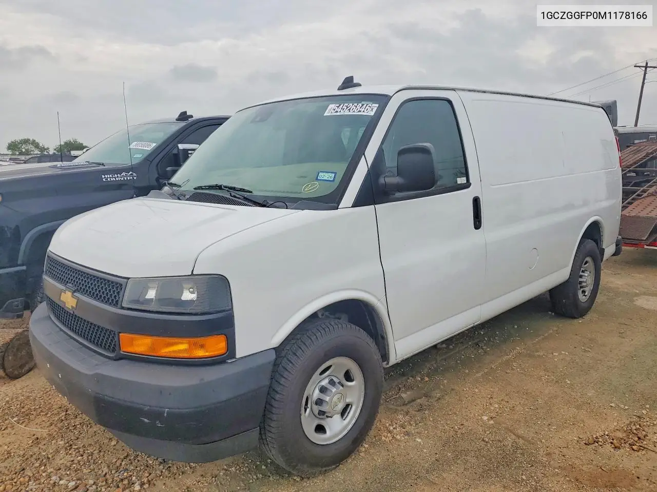 2021 Chevrolet Express G3500 VIN: 1GCZGGFP0M1178166 Lot: 54526846