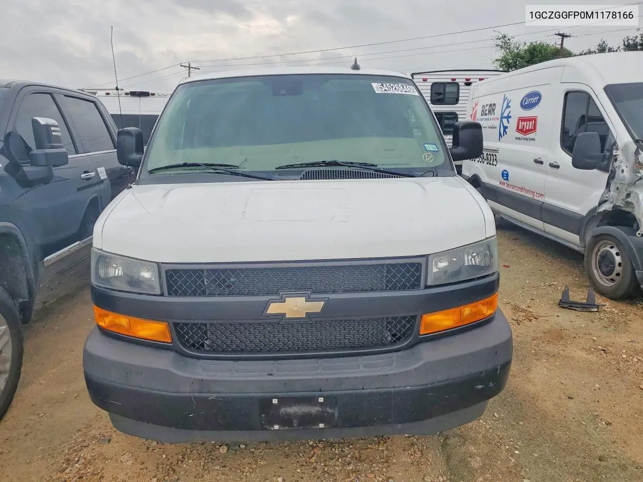 2021 Chevrolet Express G3500 VIN: 1GCZGGFP0M1178166 Lot: 54526846