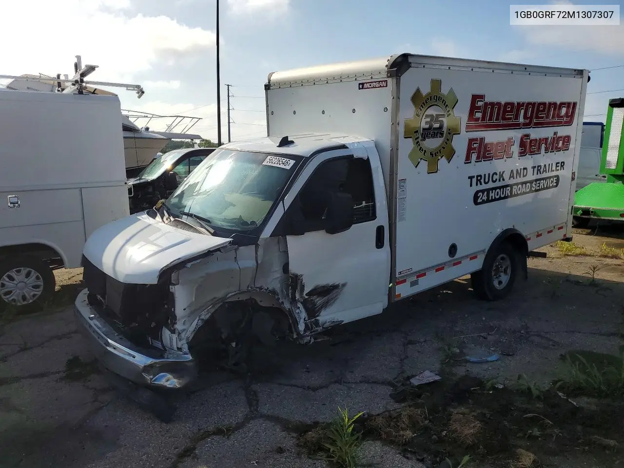 2021 Chevrolet Express G3500 VIN: 1GB0GRF72M1307307 Lot: 56226546