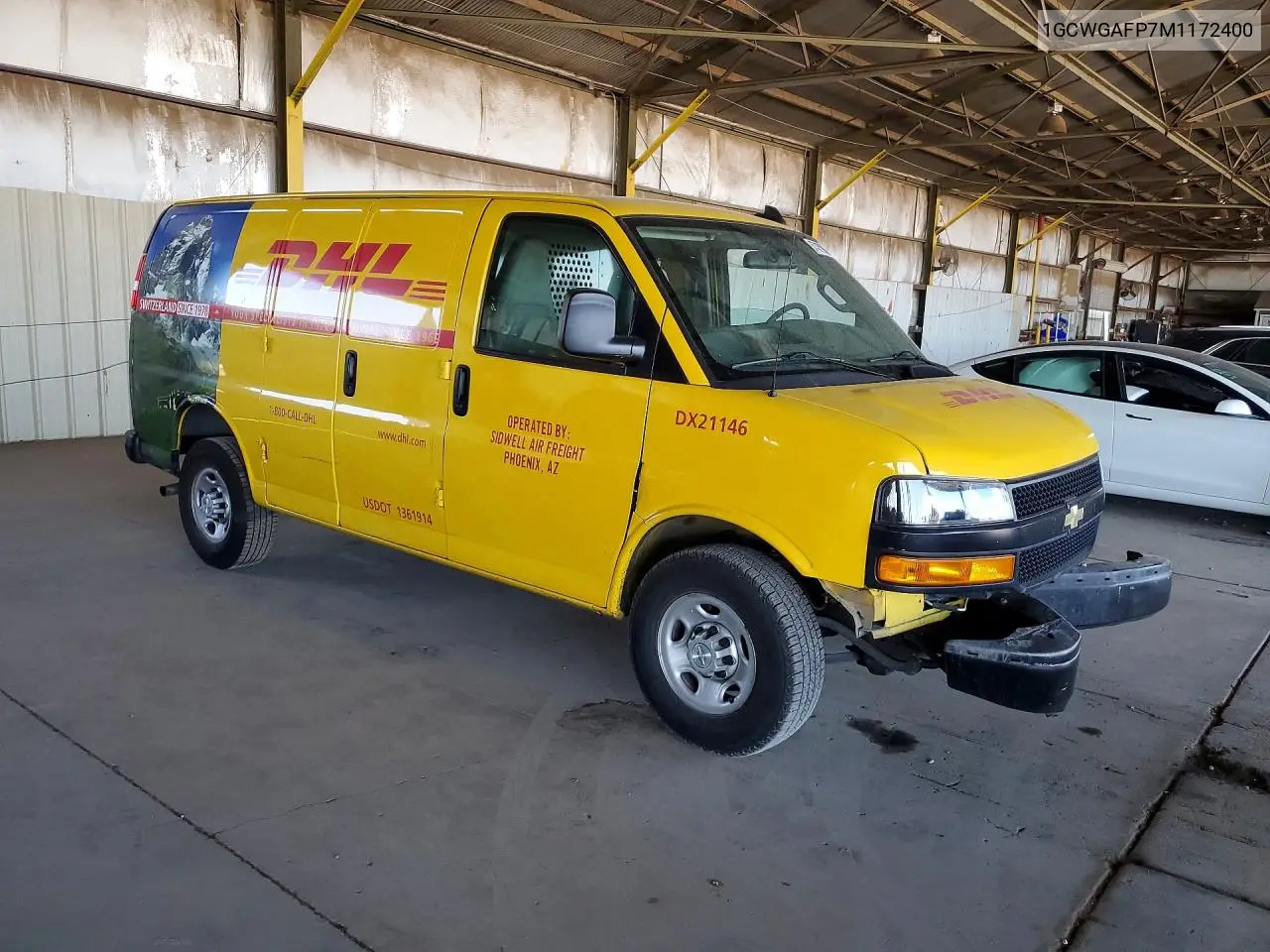 2021 Chevrolet Express G VIN: 1GCWGAFP7M1172400 Lot: 57437966