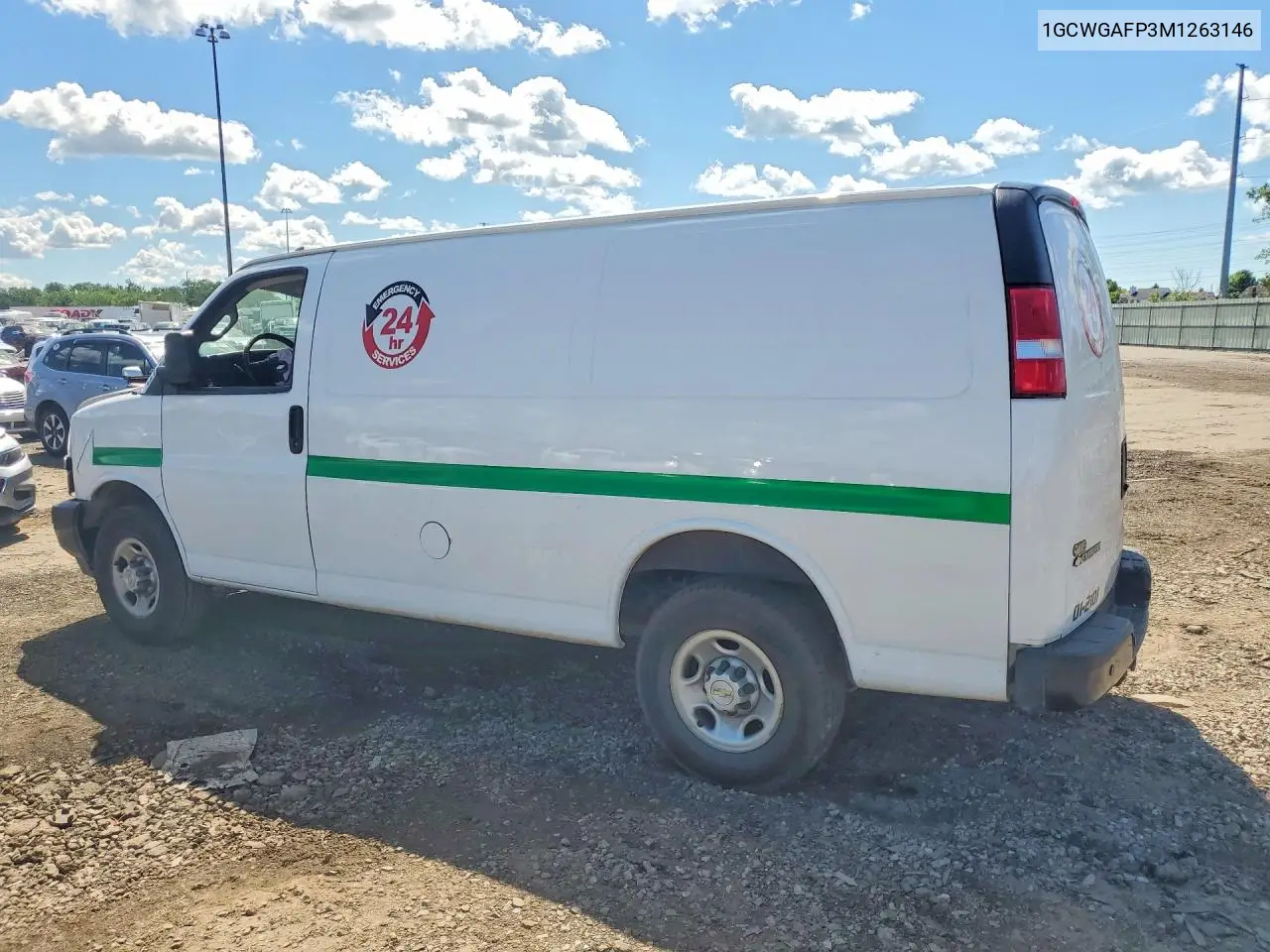 2021 Chevrolet Express VIN: 1GCWGAFP3M1263146 Lot: 58191066