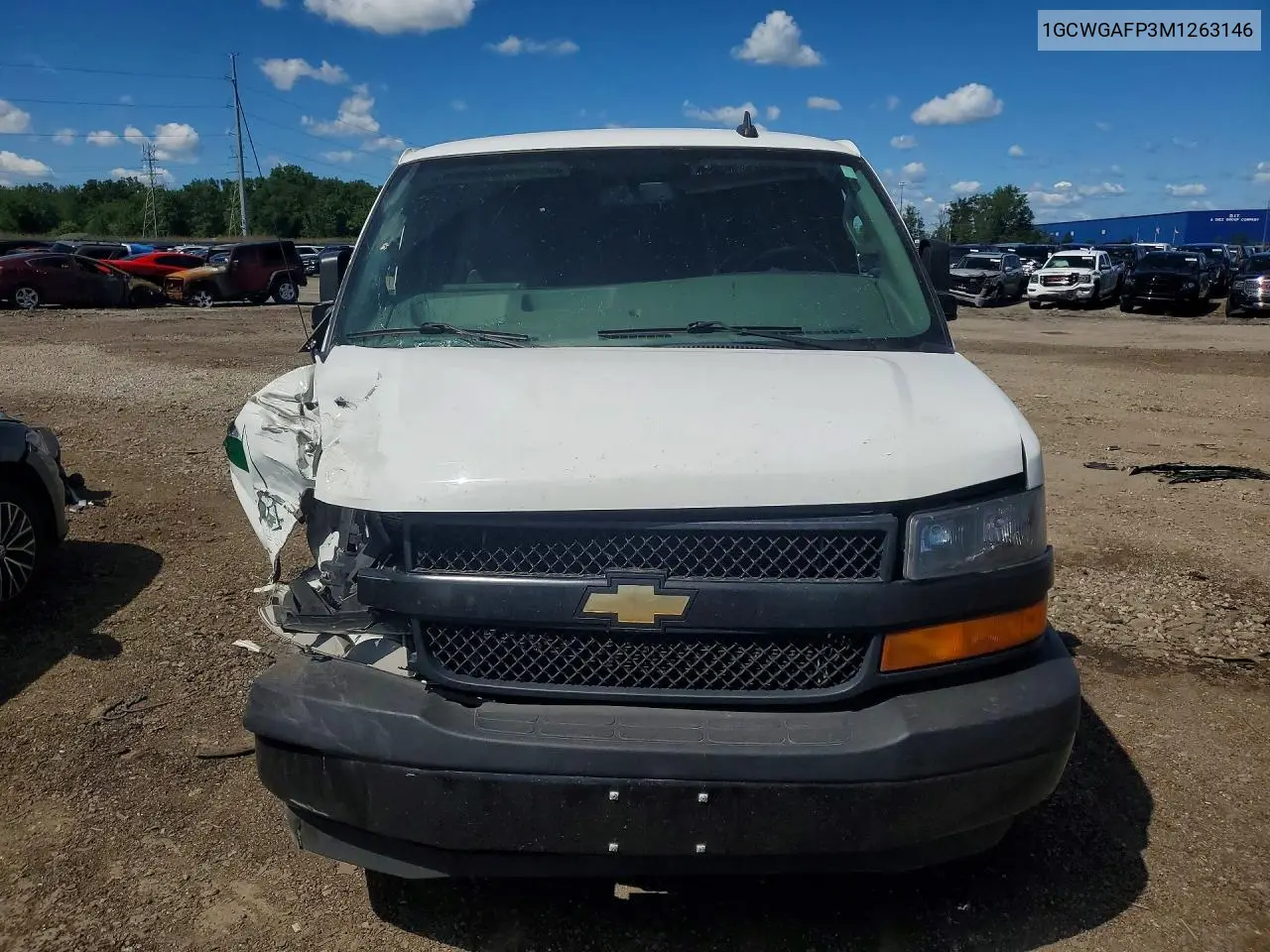2021 Chevrolet Express VIN: 1GCWGAFP3M1263146 Lot: 58191066
