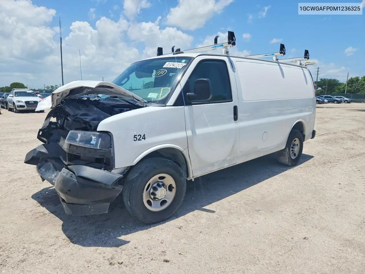 2021 Chevrolet Express G2500 VIN: 1GCWGAFP0M1236325 Lot: 58929606