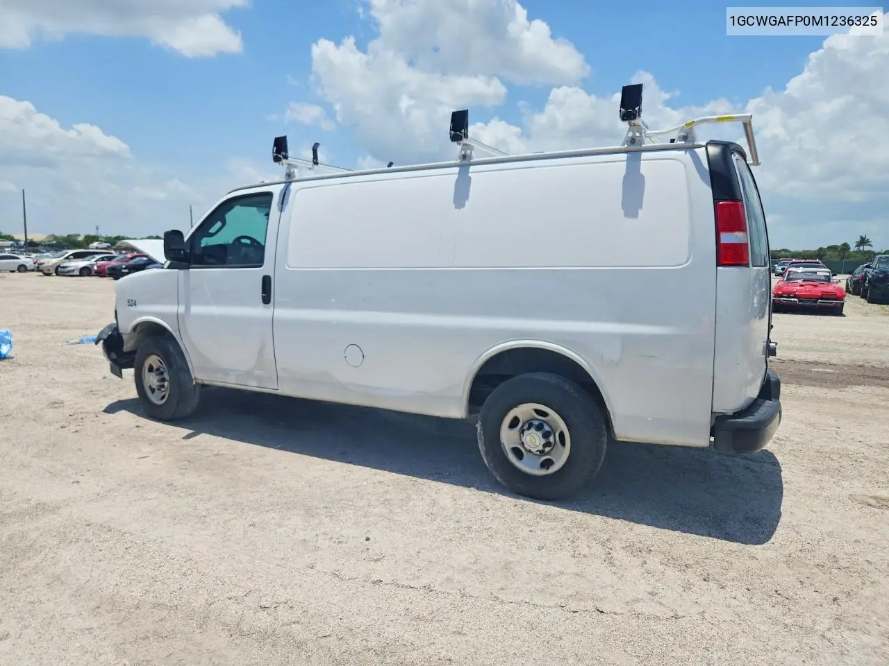 2021 Chevrolet Express G2500 VIN: 1GCWGAFP0M1236325 Lot: 58929606
