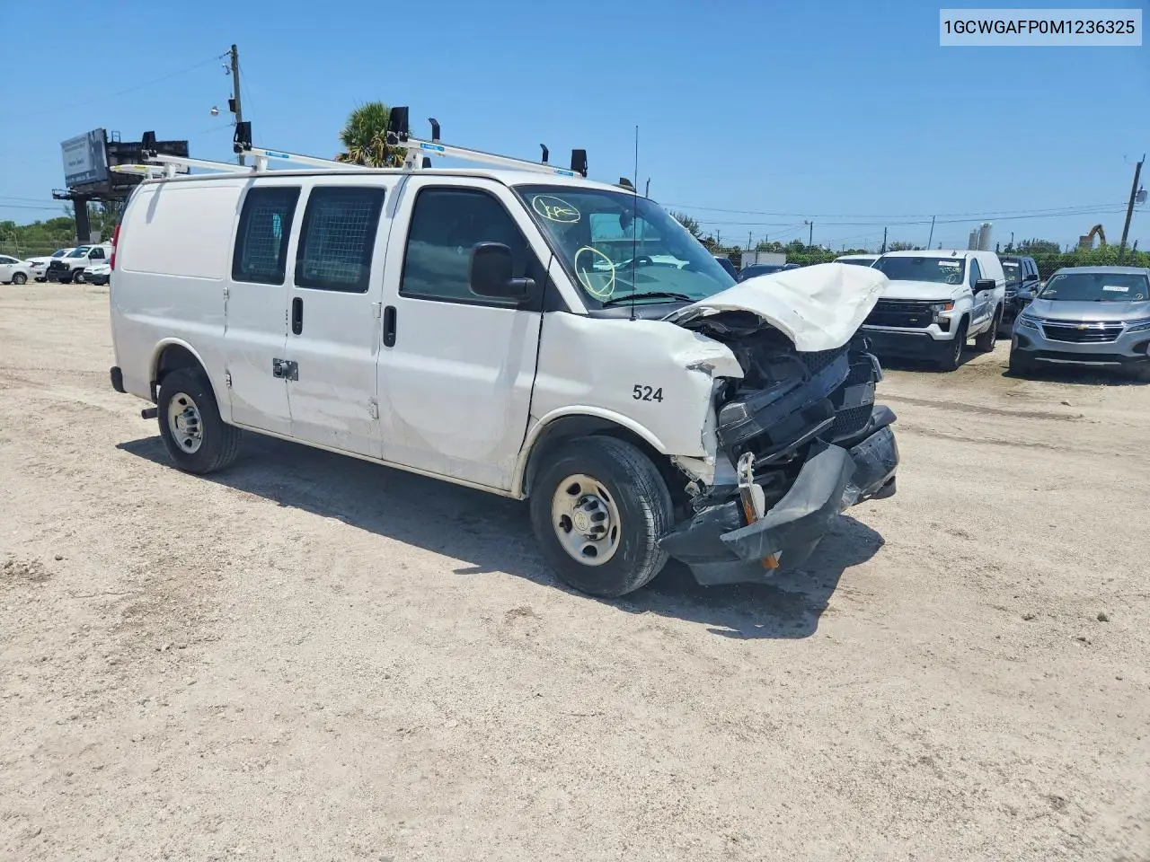 2021 Chevrolet Express G2500 VIN: 1GCWGAFP0M1236325 Lot: 58929606