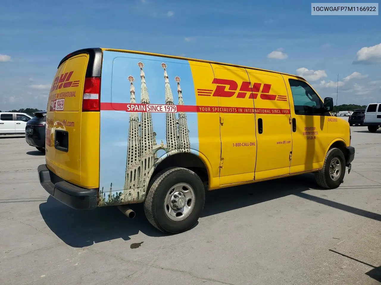 2021 Chevrolet Express G2500 VIN: 1GCWGAFP7M1166922 Lot: 58947136