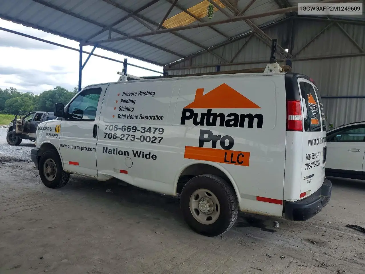 2021 Chevrolet Express G2500 VIN: 1GCWGAFP2M1249609 Lot: 60037736