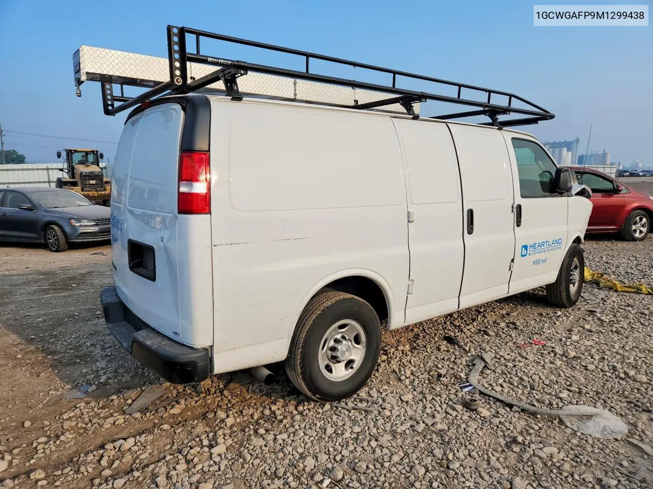 2021 Chevrolet Express G2500 VIN: 1GCWGAFP9M1299438 Lot: 61012766