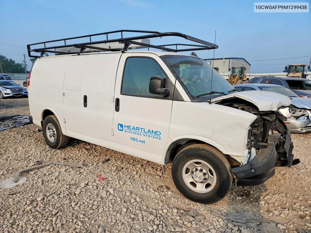 2021 Chevrolet Express G2500 VIN: 1GCWGAFP9M1299438 Lot: 61012766