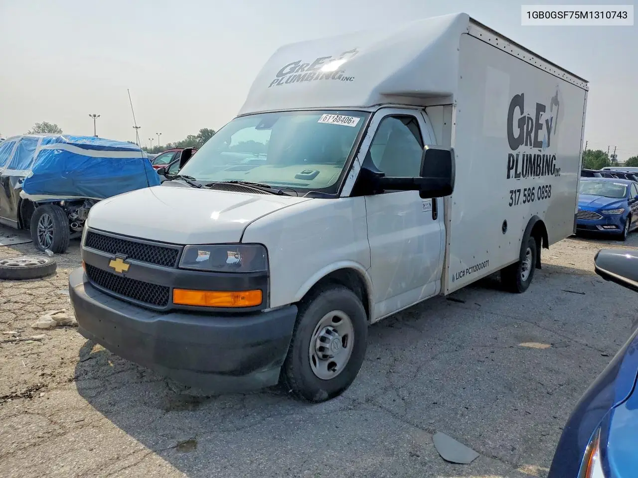 2021 Chevrolet Express G3500 VIN: 1GB0GSF75M1310743 Lot: 61188406