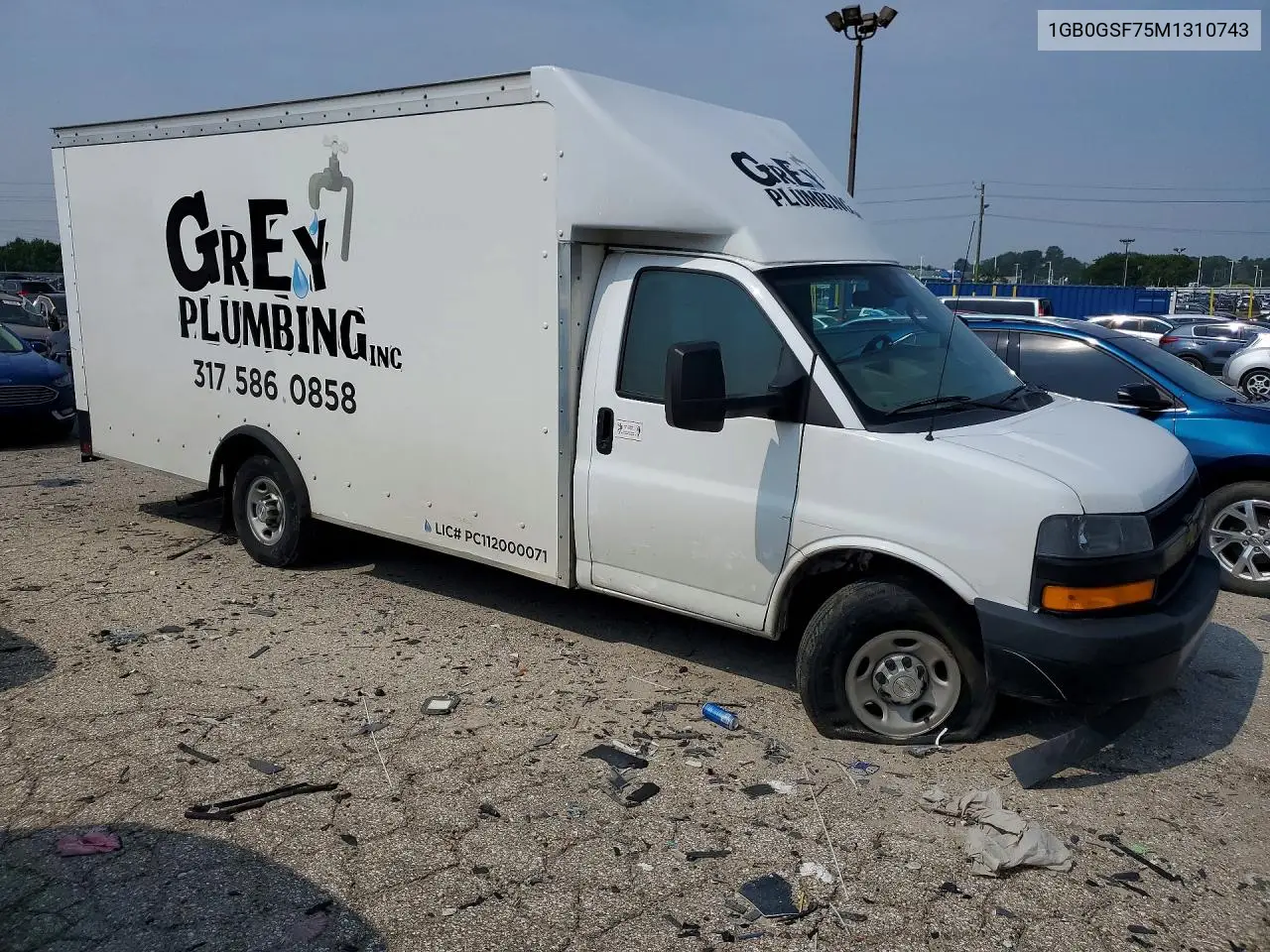 2021 Chevrolet Express G3500 VIN: 1GB0GSF75M1310743 Lot: 61188406