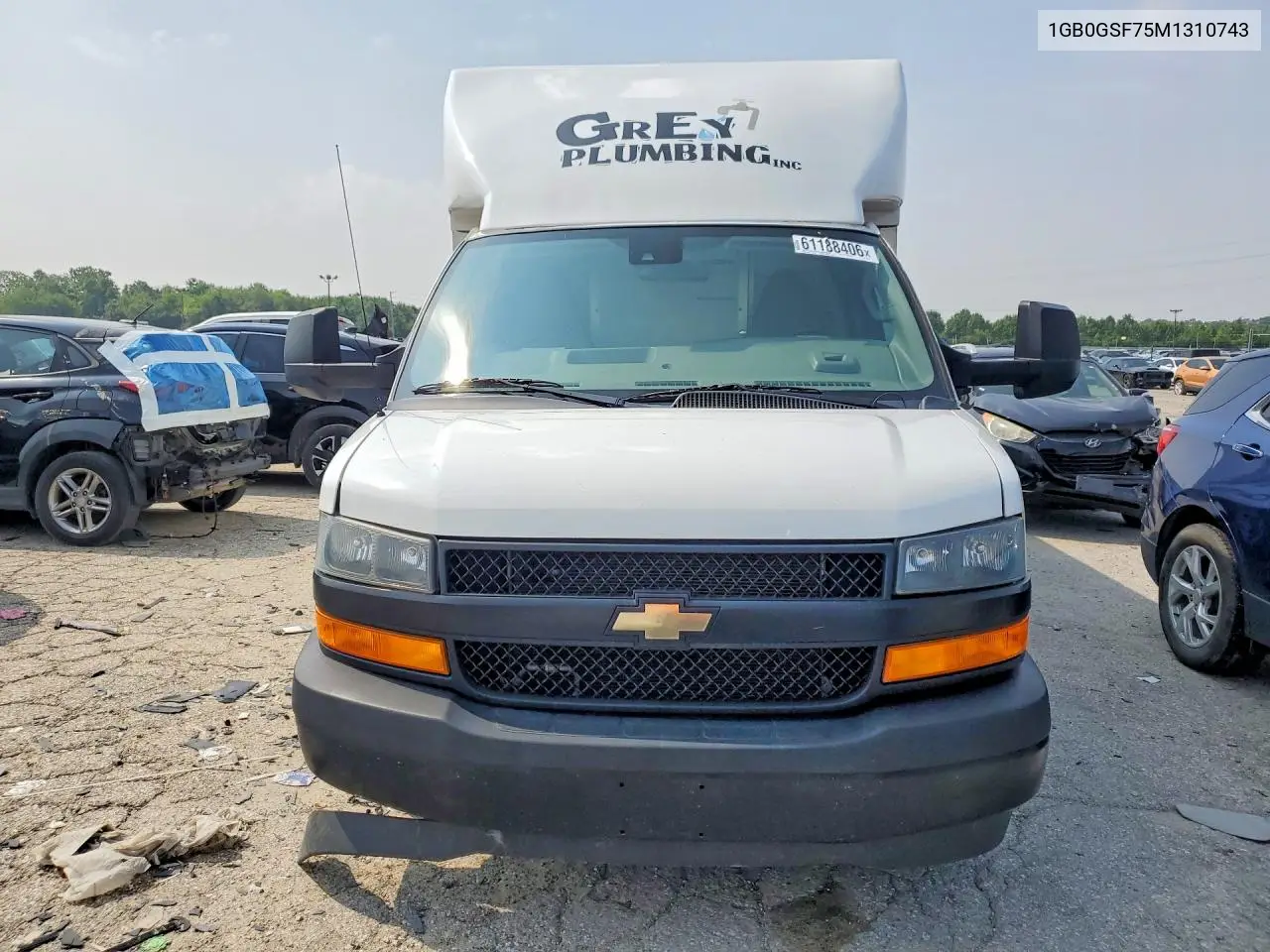 2021 Chevrolet Express G3500 VIN: 1GB0GSF75M1310743 Lot: 61188406