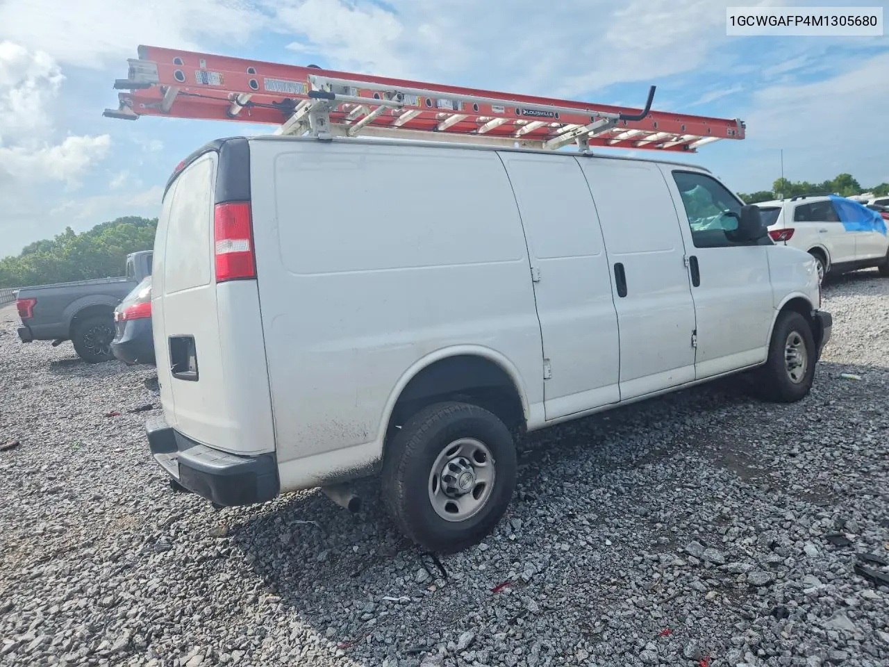 2021 Chevrolet Express G2500 VIN: 1GCWGAFP4M1305680 Lot: 85452485