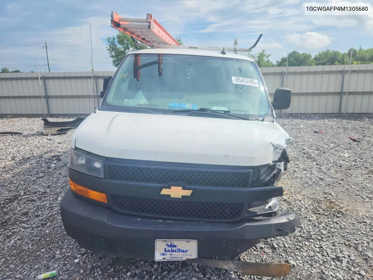 2021 Chevrolet Express G2500 VIN: 1GCWGAFP4M1305680 Lot: 85452485