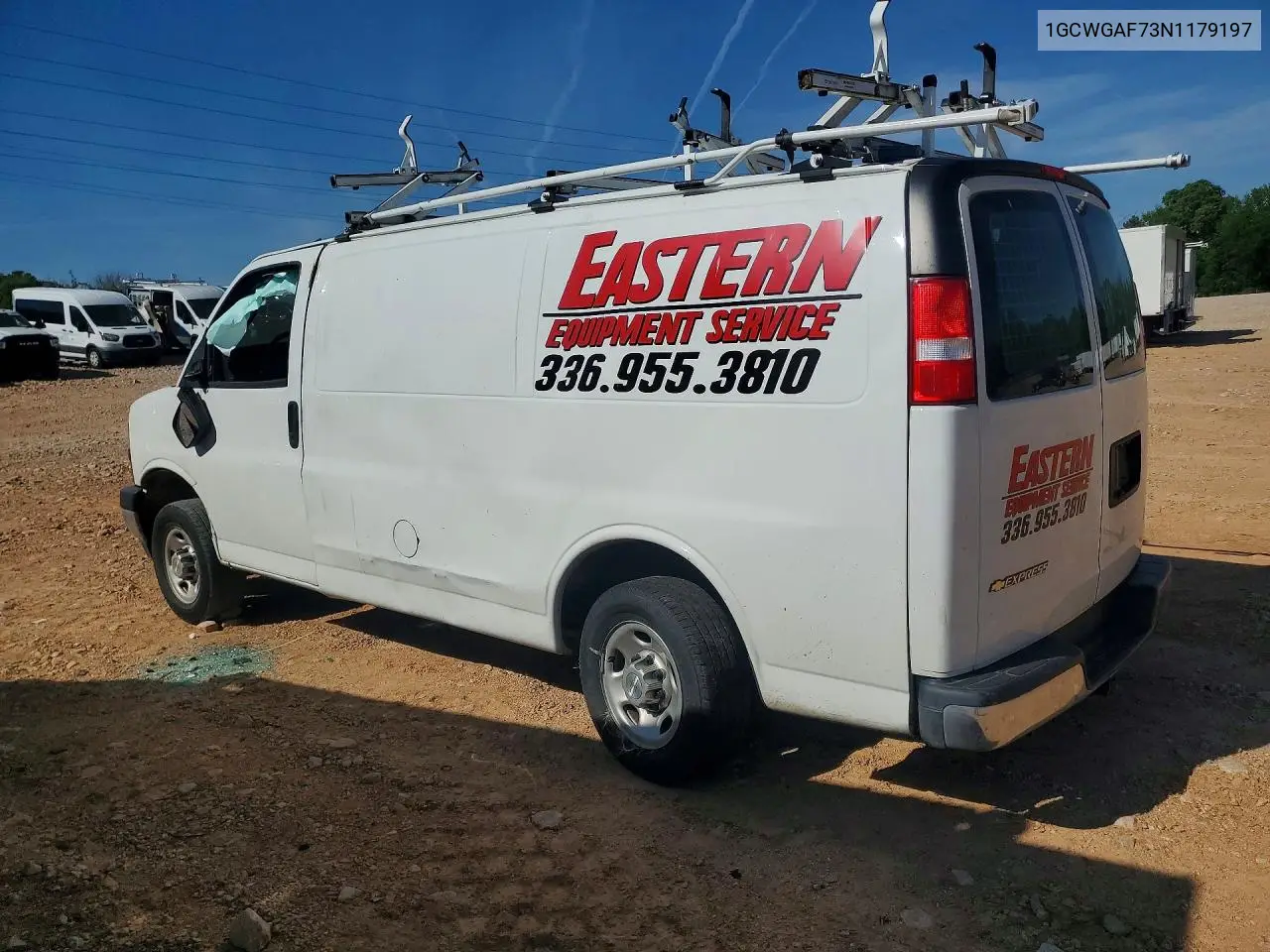 2022 Chevrolet Express G2500 VIN: 1GCWGAF73N1179197 Lot: 50050016