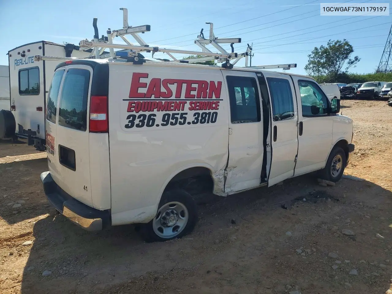 2022 Chevrolet Express G2500 VIN: 1GCWGAF73N1179197 Lot: 50050016