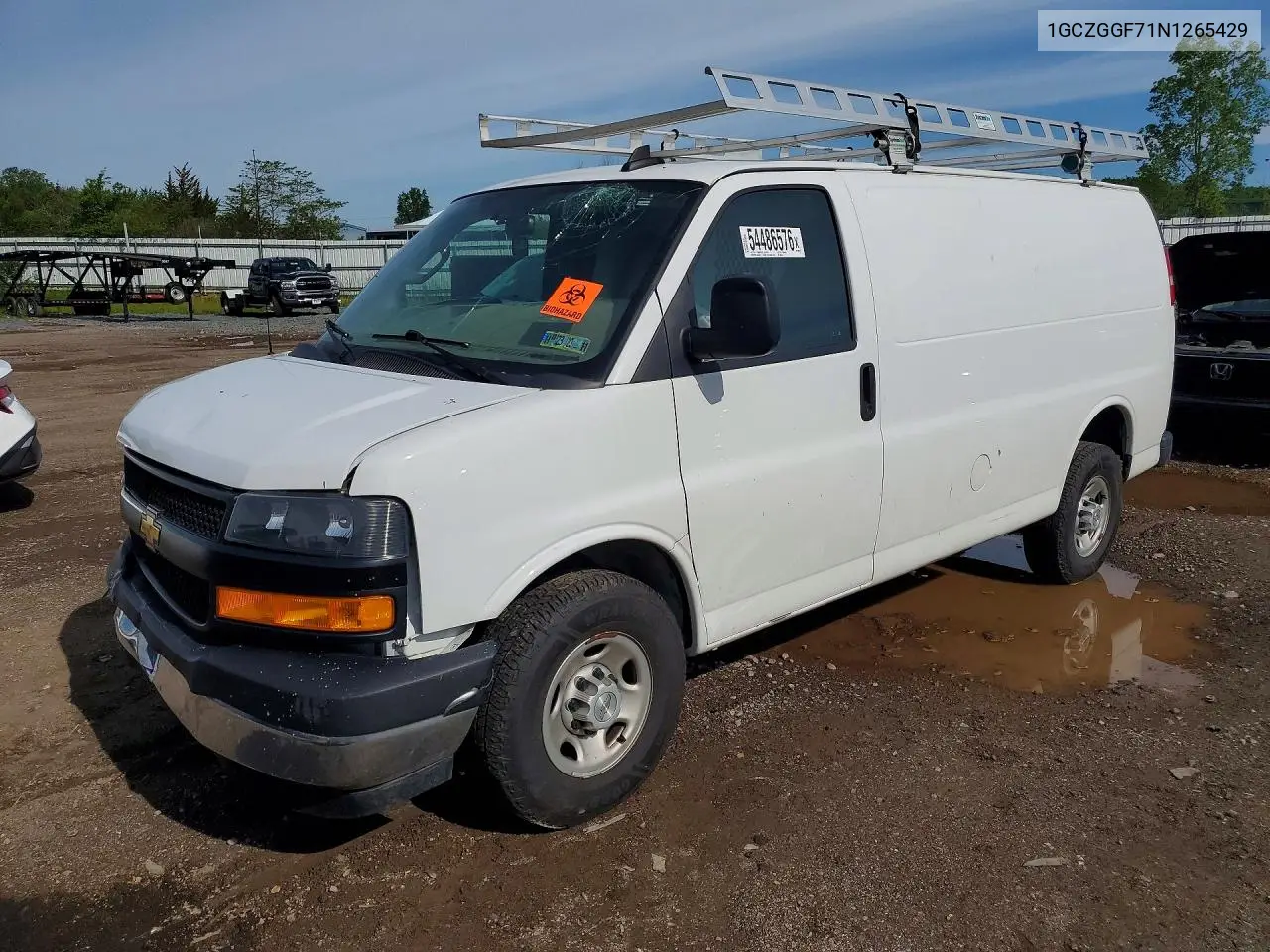 2022 Chevrolet Express G3500 VIN: 1GCZGGF71N1265429 Lot: 54486576