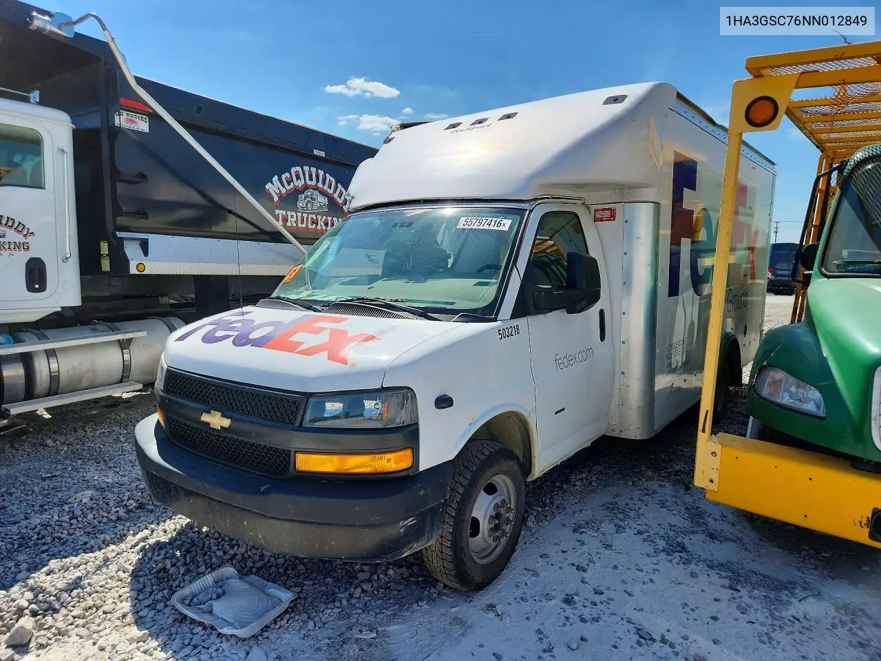 2022 Chevrolet Express Delivery Truck VIN: 1HA3GSC76NN012849 Lot: 55797416